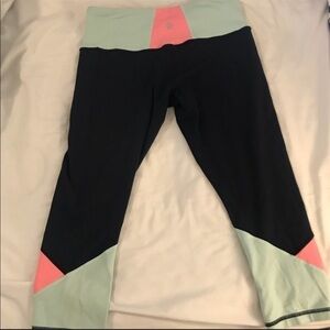 Lululemon Cropped Colorblock Embody Inkwell Leggings
